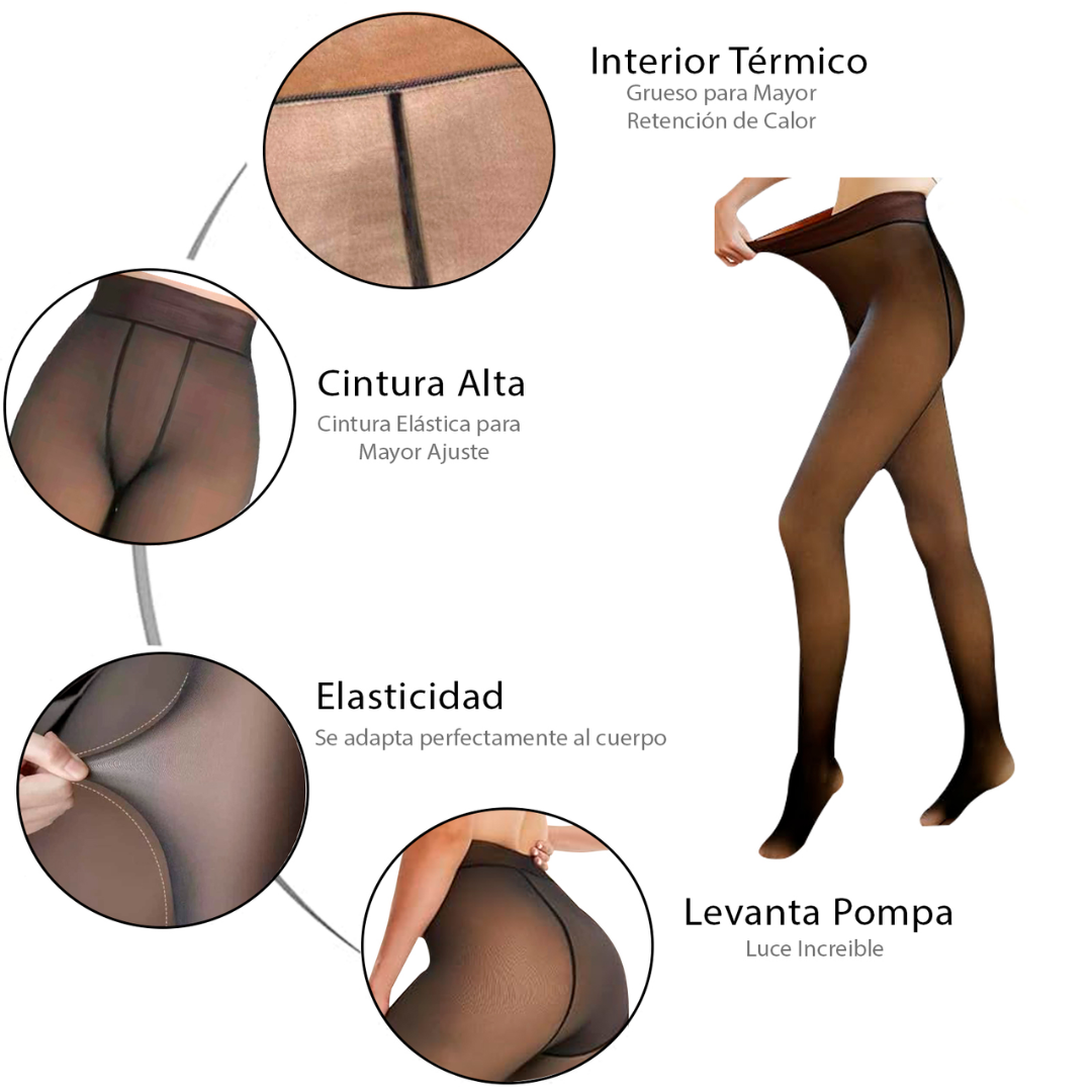 Calza Termica Femenina Efecto Piel | Top Leggings