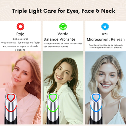 Masajeador Facial con Luz Infrarroja y Radiofrecuencia para Arrugas, Acne y Rejuvenecimiento | SkinGlow