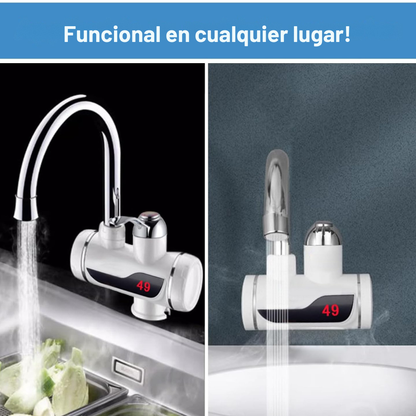 Grifo Eléctrico de Calentamiento Instantáneo con Pantalla Digital LED | Hot Water