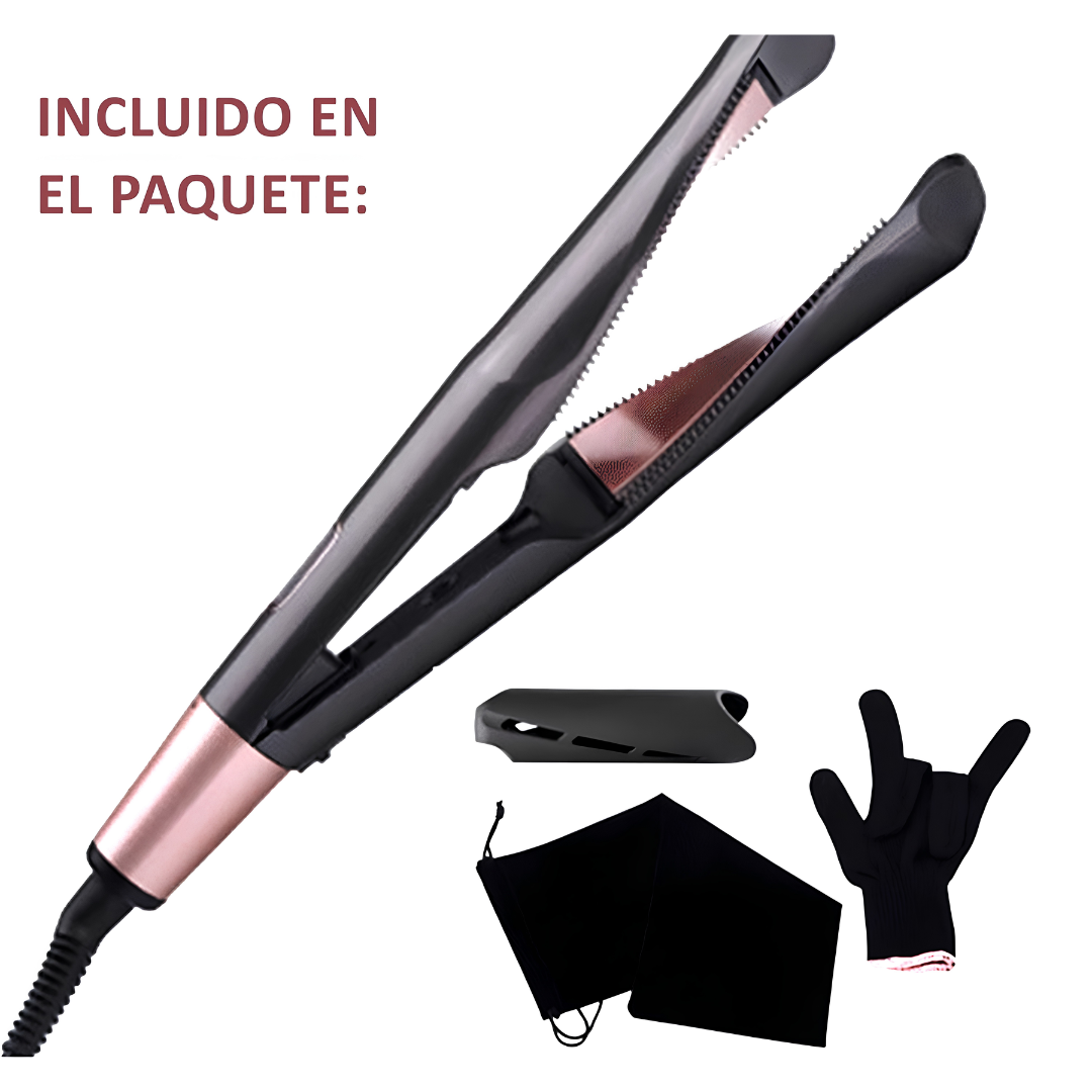 Planchita y Rizador de Pelo 2 en 1 | BeautyBrush