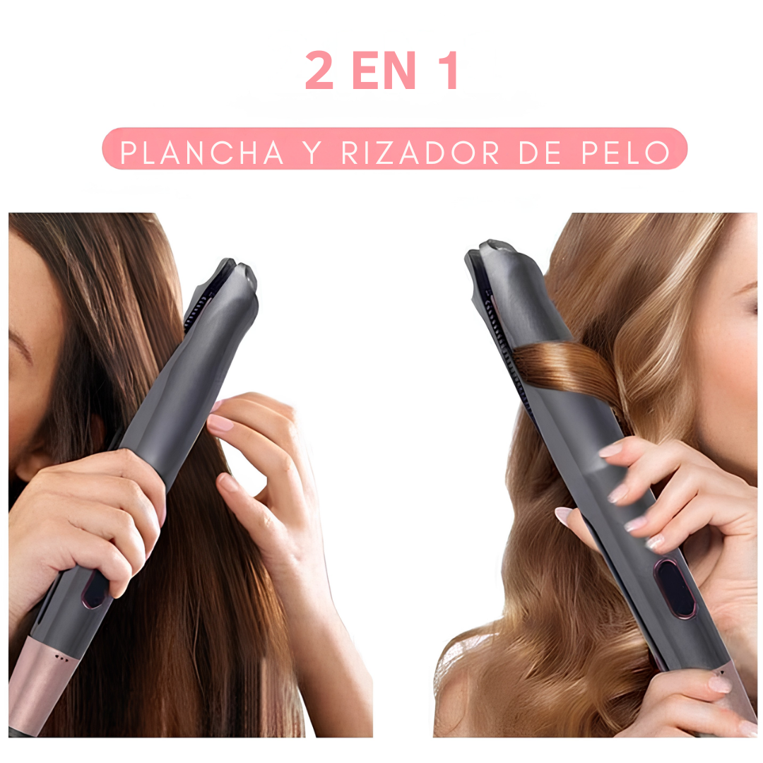 Planchita y Rizador de Pelo 2 en 1 | BeautyBrush