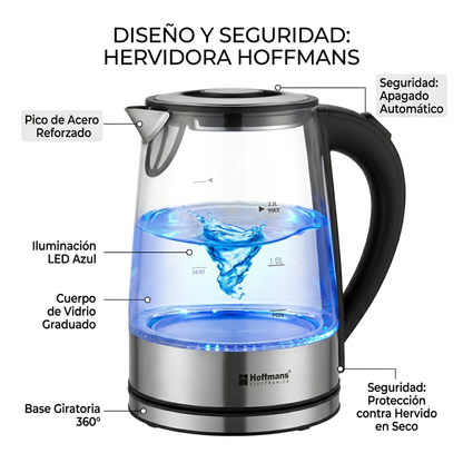 Hervidora de Agua LED Premium 2.2L | Hoffmans